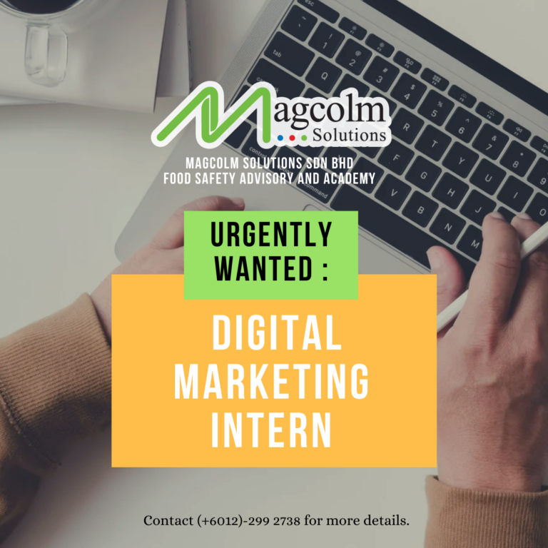 Digital Marketing Intern Vacancy Poster