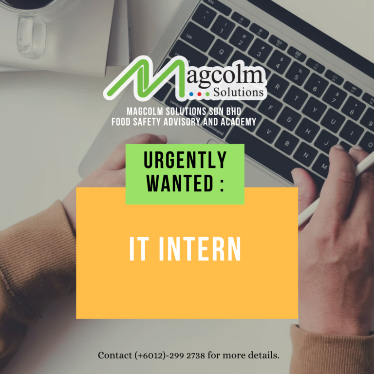 IT Intern Vacancy Poster